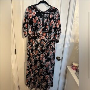 Floral Hi Lo Maxi Dress
